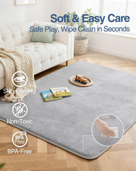 SEPARO non-slip back design keeps mat in place during play