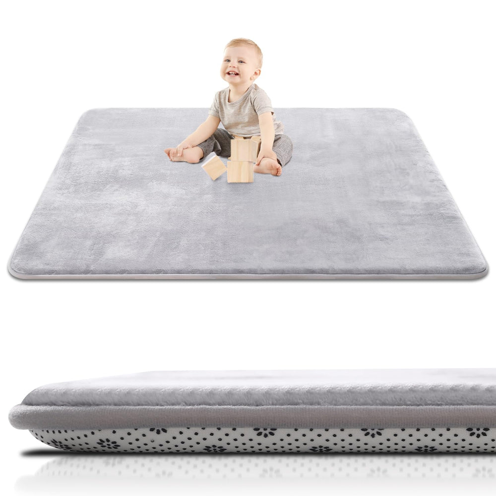 SEPARO thick baby play mat memory foam close-up showing plush comfort for playtime