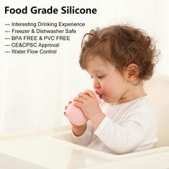 Seposeve flow-control straw close-up showing bite-trigger sip