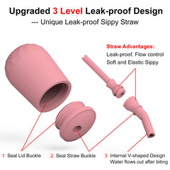 Seposeve sippy cup with easy-hold triangle texture for tiny hands