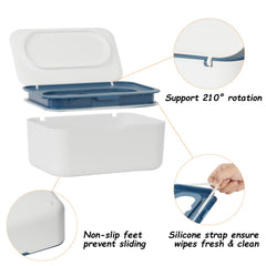 Seposeve wipes dispenser dust cover highlights moisture retention for fresh wipes