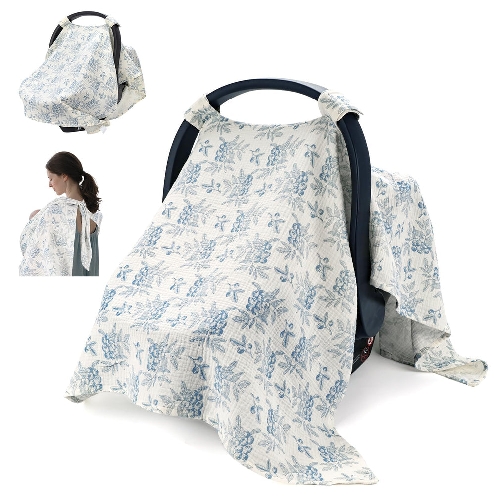 SERAPHY car-seat-cover provides breathable protection for on-the-go babies