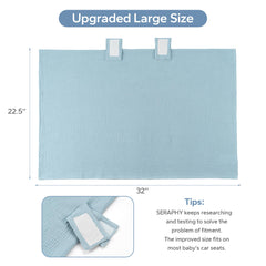 SERAPHY muslin cotton breathable fabric highlights soft, moisture-wicking comfort for baby