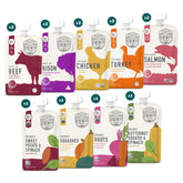 Serenity Kids 6+ Months pouch packfront for on-the-go savory meals.