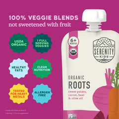 Serenity Kids no added sugar indicates wholesome flavor.