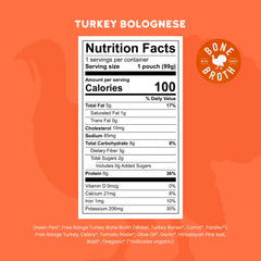 Serenity Kids pouch closeup shows organic veggies and free-range turkey in savory puree