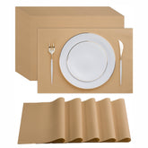 Servietto disposable placemats closeup with clothlike texture for elegant, hygienic dining