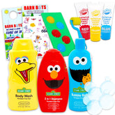 Sesame Street bath set packshot — colorful, kid-friendly bath time essentials for imaginative routines.