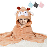 SEVDO Baby Hooded Towel hero image shows plush fabric for gentle bath time.