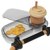 SEVEN SPARTA upgraded stroller snack tray with grip arms for secure installation
