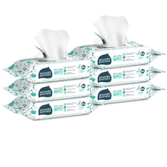 Seventh Generation baby wipes refill with tape-seal front view, convenient for nursery storage.
