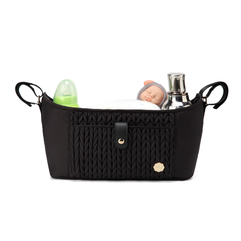 SEWBOO universal stroller organizer top view for quick, on-the-go storage