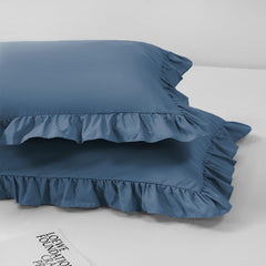 Sewdudely toddler pillow case ruffle edge closeup emphasizing gentle decor