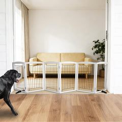 SFJC dog fence indoor 6-panel assembly ready for use.