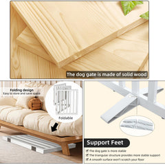 SFJC dog gate non-slip feet protect floors during everyday pet containment