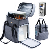 SFYBYHEART carrying case front pocket organization keeps pumps and bottles neatly within reach.