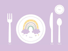 SharkBliss Montessori placemat kid-preschool-homeschool promotes calm mealtimes with wipe-clean surfaces.