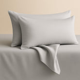 Shashwat Bedding toddler pillowcase 12x16 in silver grey, pack of 2, soft fit for travel