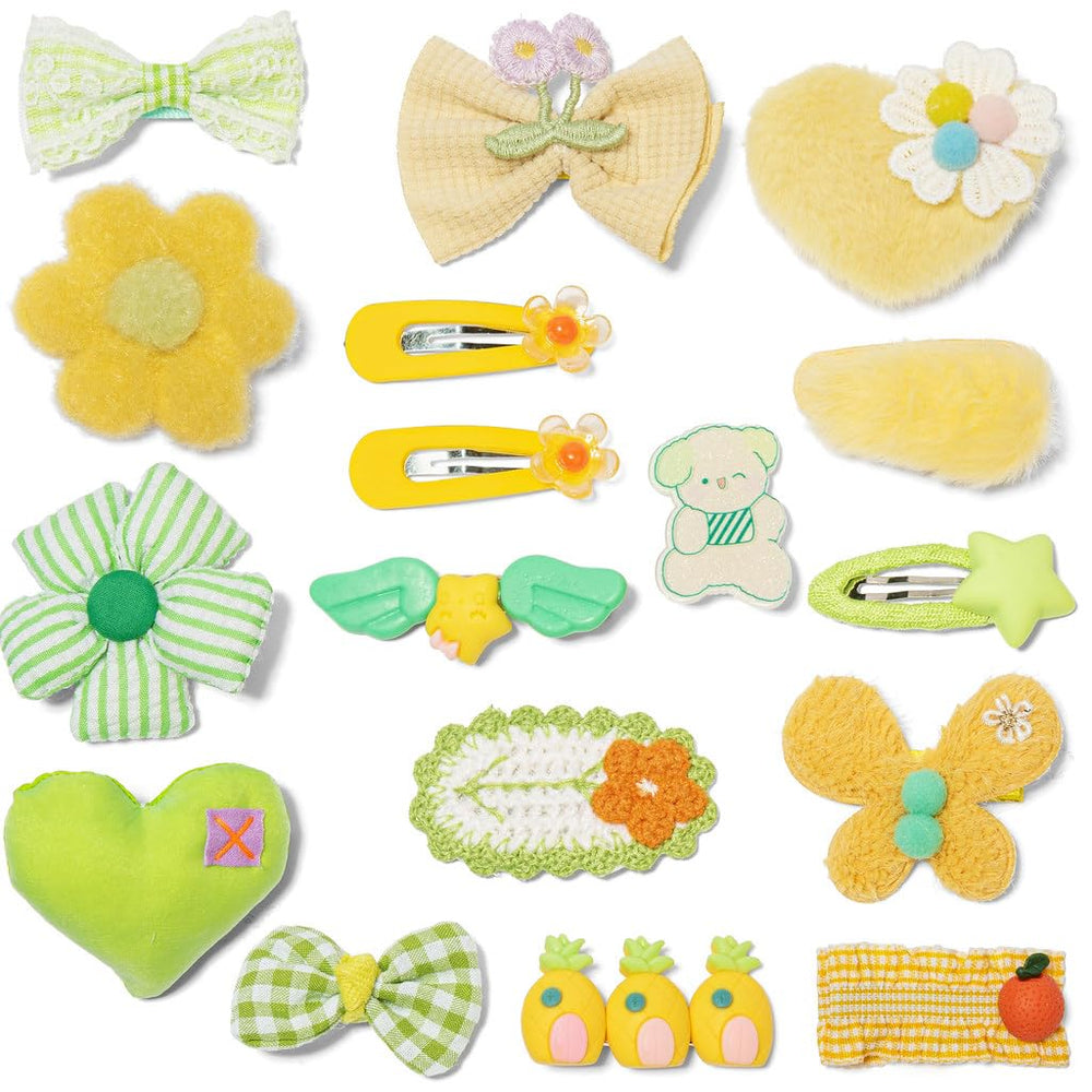 Shelbybox hair clips set with bows keep cute styles secure during play.