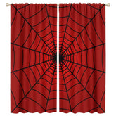 SHElifestyle Hero Spider Web Curtains for Kids brighten a bedroom with privacy and style.