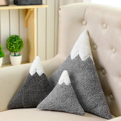 Shellwei mountain pillow small gray ready for cozy nursery decor