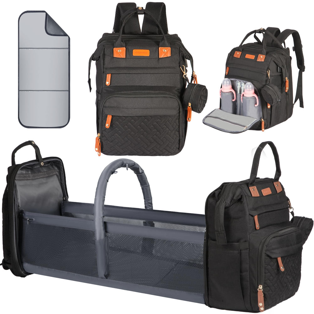 Shengmeister diaper bag backpack design shows organized storage for busy parents.