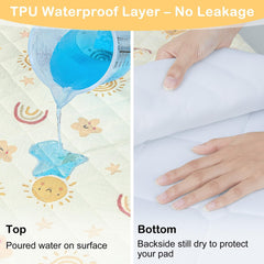 SheSeek 33x17 bassinet sheet fits oval and rectangular mattresses