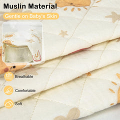 SheSeek waterproof bassinet sheet protects mattress from leaks and spills