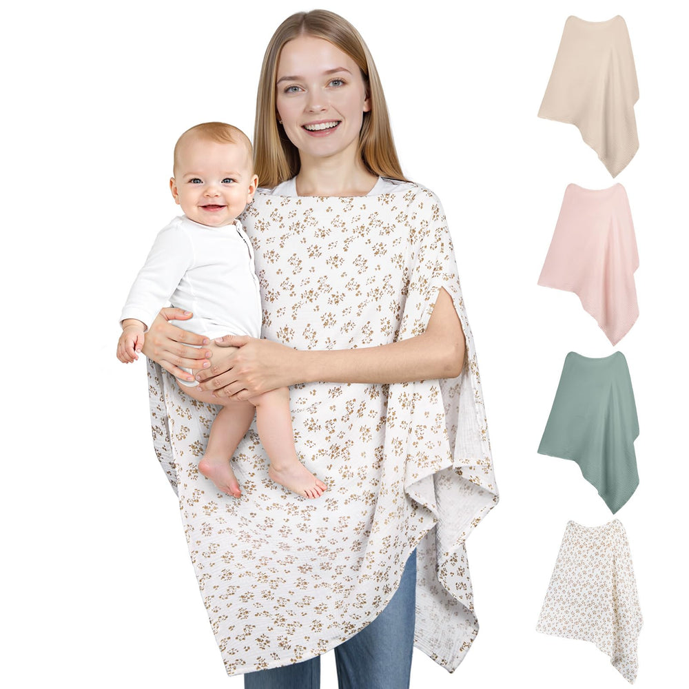 SheSeek nursing cover with single-side opening for easy positioning during feeds.