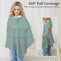 Top-opening panel on SheSeek cover lets you peek at baby discreetly