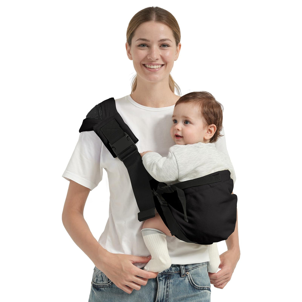 Shiaon baby sling carrier on-the-go ready for travel and walks