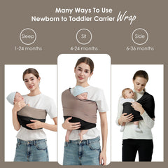 Shiaon wrap used during breastfeeding offers privacy shield.