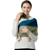 Shiaon baby wrap closeup reveals soft cotton fabric for breathable, soothing skin contact.