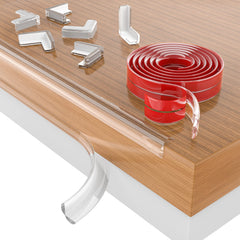 SHIISEWE clear corner protector covers four corners to prevent bumps.
