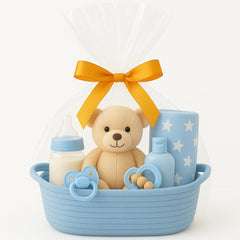 Shimmer Anna Shine open-top cotton rope basket for nursery or bathroom organization.