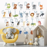 Shine Inside ABC wall decals with animal letters promote engaging early literacy for kids' rooms.