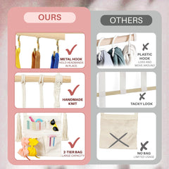 Shineloha storage for baby accessories consolidates bows, clips, ties, and pins.