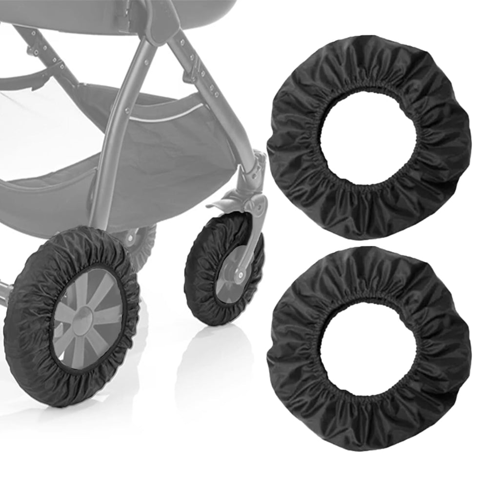 SHINETEC baby stroller wheel cover demonstrates noise reduction on floors