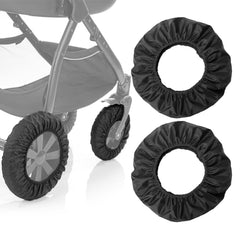 SHINETEC baby stroller wheel cover demonstrates noise reduction on floors