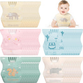 Shinymoon baby bibs travel packaging shows mess-free meals on the go.