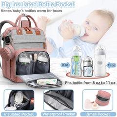 SHITIESHOU diaper bag backpack interior reveals 19 pockets for organization