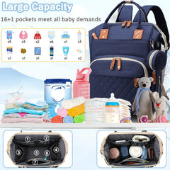 SHITIESHOU diaper bag side pocket for quick-access items during outings.