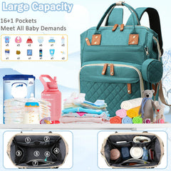 SHITIESHOU diaper bag insulated bottle pockets keep bottles warm during outings.