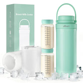 SHKIBY portable breast milk cooler with 360-degree cooling for outdoor freshness
