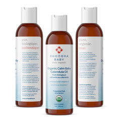 Shoosha Calendula Oil quick-absorb texture delivers non-greasy daily moisture.