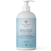Shoosha Organic Sensitive Skin Baby Body Wash bottle pump for ultra-gentle daily cleansing