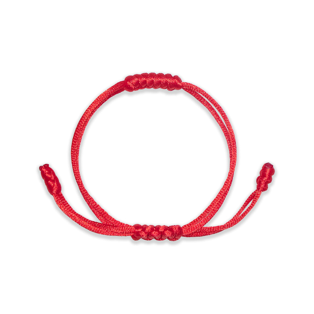 Shop300 newborn red string bracelet with center knots promotes gentle protection for babies.
