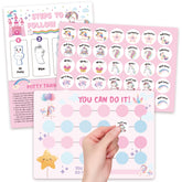 Shouqiuzhonglv unicorn potty chart poster 1 motivates toddlers toward potty training success.
