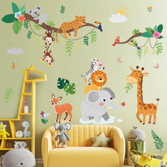 SHUCHING Jungle lion wall decal adds safari charm to kids' rooms