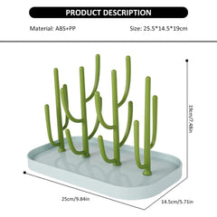 SHxxyljh bottle drying rack green color keeps countertops clean and organized.